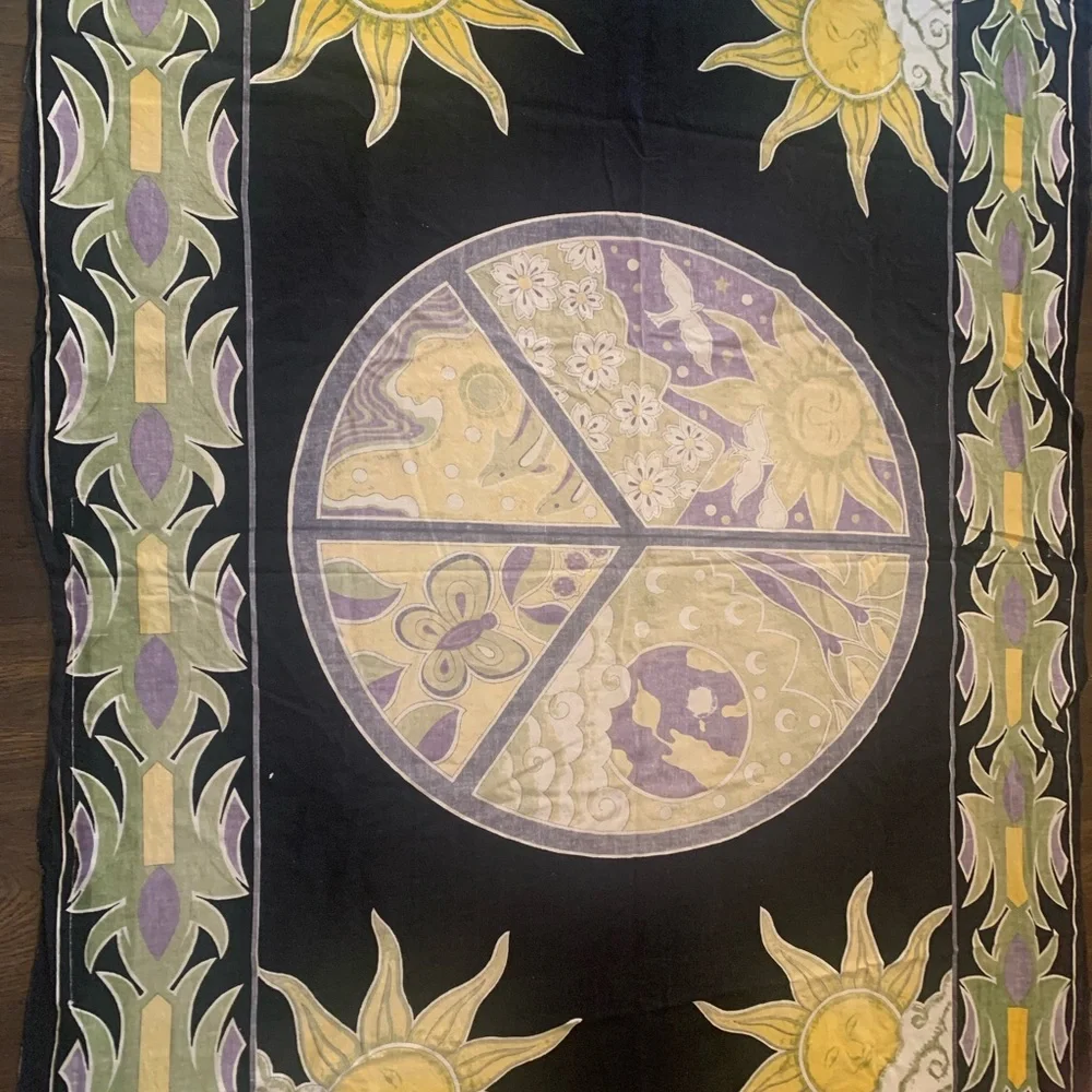 Dan Morris Gypsy Rose Tapestry 2002 Vintage Large Wall Hanging